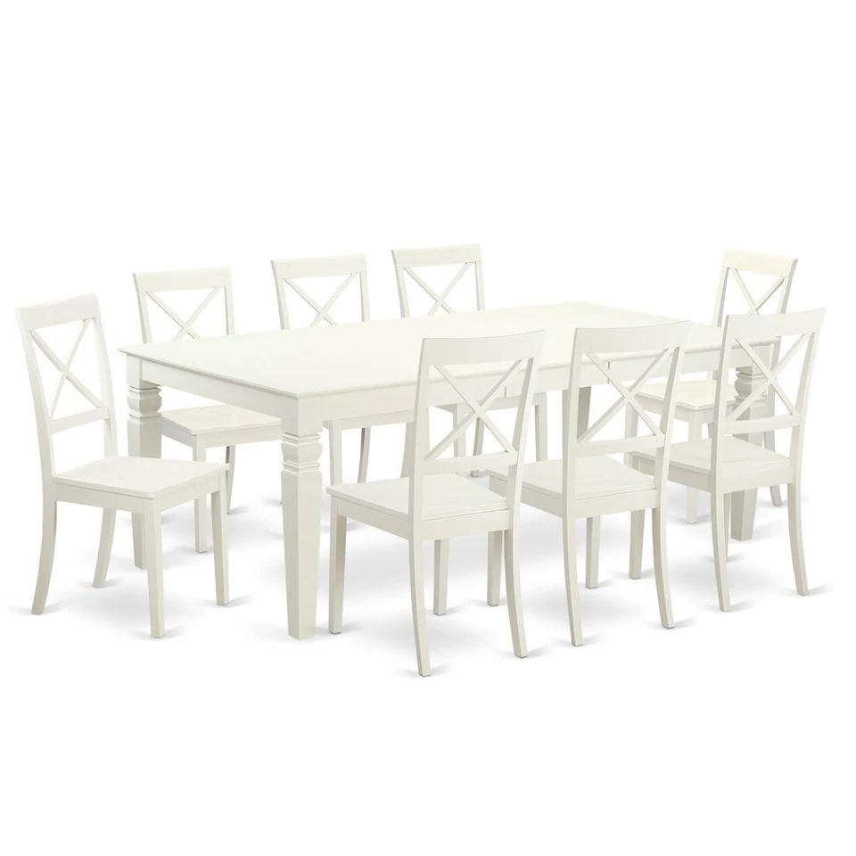 9  PcTable  and  chair  set  with  a  Dining  Table  and  8  Dining  Chairs ... - Image 1 of 1