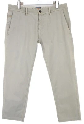 Hugo Boss Orange Label Chino-Slim1-D Pantalones Hombre W35 L28 Zip Fly Bolsillos - Imagen 1 de 4