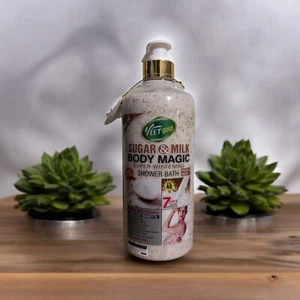 Veet Gold Sugar & Milk Super Whitening Face Body Shower Bath 1000ml Spf 45 - Picture 1 of 5