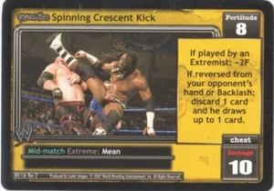 WWE: Spinning Crescent Kick [Played] card type Mid-match REVOLUTION Raw Deal Wre - Picture 1 of 1