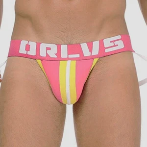 Men's Jockstrap Pouch Low Rise Underwear Cotton Briefs - Picture 1 of 4