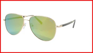 Paul Vosheront Sonnenbrille vergoldet Metall Horn Acetat verspiegelt Italien PV392S C1 - Bild 1 von 9