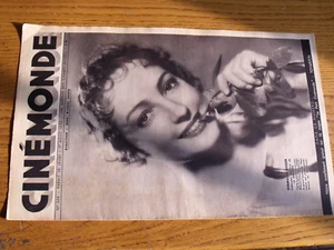 14µ? Revue Ciné Monde n°354 Germaine Roger Rochelle Hudson Greta Garbo E.Gravey - Imagen 1 de 1
