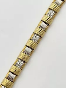 AUTHENTIC ROBERTO COIN APPASSIONATA DIAMOND BRACELET 18K, RET USD $ 12,600+TAX - Picture 1 of 14