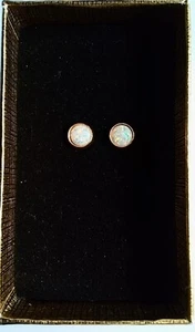 Opal Earrings, 18k Gold Plated - Picture 1 of 2