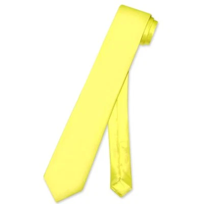 Corbata Biagio 100 % SEDA cuello estrecho ajustada color liso para hombre 2,5" corbata de cuello delgada Foto 1 de 2