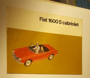 Prospecto/Ventas Folleto Fiat 1600S Cabriolet 1962 - Imagen 1 de 1