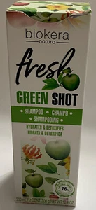 Biokera Natura Fresh Green Shot Shampoo Hydrates & Detoxifies 306g  10.8oz - Picture 1 of 5
