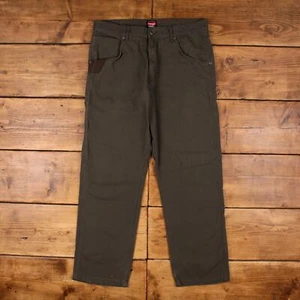 Vintage Wrangler Carpenter Pants Trousers 36x32 Unisex Straight Grey - Picture 1 of 9