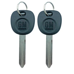 2 New OEM Ignition Logo Key Uncut Blade Blank For GM Chevy Truck Van B102-P - Picture 1 of 1