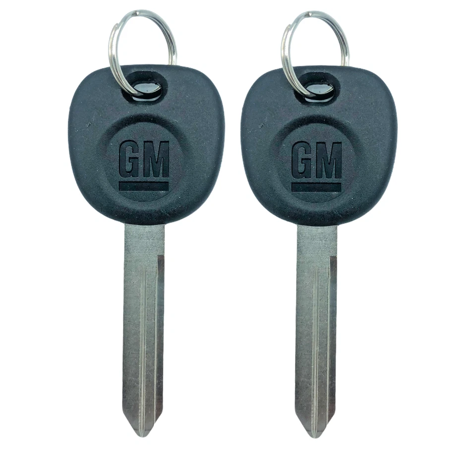 2 nuevas llaves con logotipo de encendido OEM hoja sin cortar en blanco para camioneta GM Chevy B102-P Foto 1 de 1