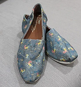 Zapatos sin cordones Toms para amantes de los unicornios, nuevos sin etiquetas talla 6 - Imagen 1 de 3