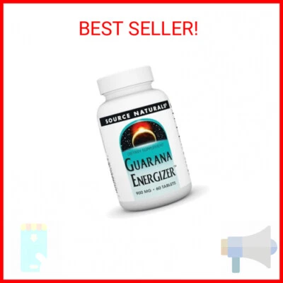 Source Naturals Guarana Energizer, пищевая добавка — поддерживает длительный срок службы  - Изображение 1 из 2