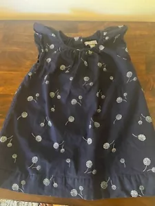 Baby Gap Navy Short Sleeve Dress Baby Girl 12-18 Months 100% Cotton - Picture 1 of 10