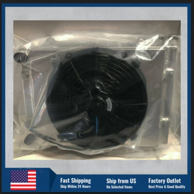 All Aluminum Radiator & FAN KIT Fit 2010-2016 Polaris Ranger 800 XP800 Crew 800 Foto 1 de 4