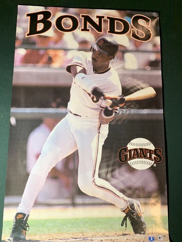 Norman James 1993 Barry Bonds San Francisco Giants Poster 22 X 34 Cover