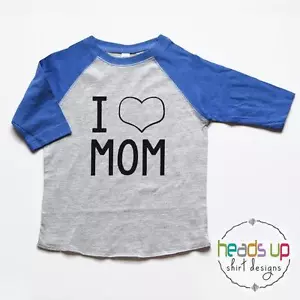 I Love Mom Baby Body Junge - Muttertag T-Shirt Kleinkind Junge/Mädchen - I Herz - Bild 1 von 3