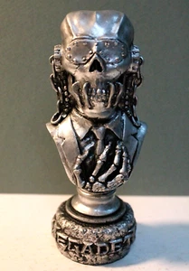 MEGADETH VIC RATTLEHEAD BUST SILVER RESIN SCULPTURE HEAVY METAL ROCK MUSIC ART x - Picture 1 of 24