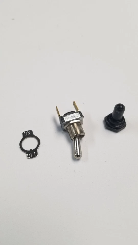 Toggle SWITCH ON/OFF 12V 15A SPST 2 Terminal Car Boat* Waterproof - Image 1 of 4