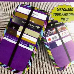 RFID Blocking Protection Card Cozy Pattern to sew small or large size holders - Picture 1 of 5