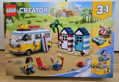 LEGO 31138 Creator 3 in 1 Beach Camper Van   New + Sealed + Free delivery - Image 1 of 2