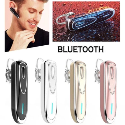 Wireless Bluetooth Headset Hands-free Call Earpiece Earphone for Business Sports - Image 1 of 4