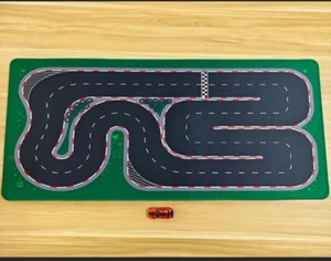 RC 1/76 Micro Remote control Car RACE TRACK 90cm X 40cm Roll Up Track Mat - Picture 1 of 2