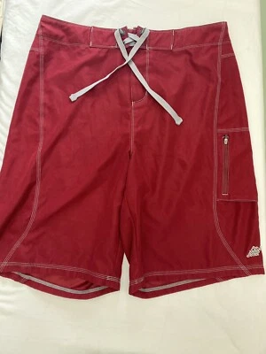 Eastern Mountain Sports Board Shorts Hombre Talla 36 Rojo Foto 1 de 4