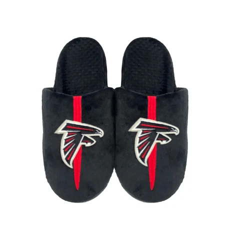Atlanta Falcons NFL Men's Team Stripe Slipper, 4 Sizes Available, FREE SHIP Cover