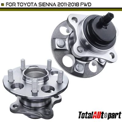 2x Conjunto de buje de cojinete de rueda para Toyota Sienna 2011-2018 2020 trasero izquierdo y derecho Foto 1 de 4