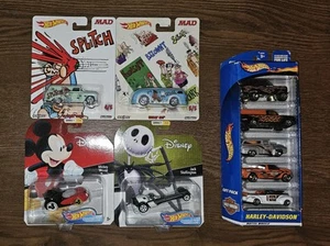 Hot Wheels Harley Davidson 5pk, MAD TV & Disney Lot - Picture 1 of 4