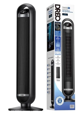 Dreo Nomad TF413 36" Quiet Bladeless Tower Fan Black with Remote New - Image 1 of 4