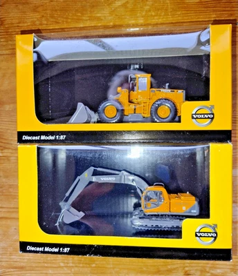 Volvo EC210 Tracked Excavator & Volvo L150C Wheeled Loader 1:87 - NEW - Image 1 of 4