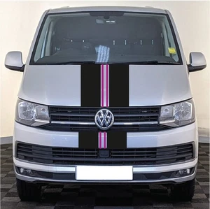 Volkswagen Transporter Caddy Front and Rear Van Stripes Graphics Stickers VW02 - Picture 1 of 3