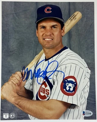 Фотография Райн Сэндберг с автографом Chicago Cubs 8x10 дюймов беккетт с сертификатом подлинности - Изображение 1 из 4