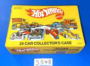 MATTEL HOT WHEELS VINTAGE 1980'S YELLOW 24 CAR COLLECTOR'S CASE 8227 - Picture 1 of 12