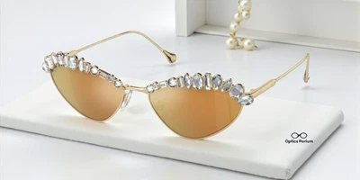 Gafas de sol para mujer SWAROVSKI SK7009 40137P dorado pálido marrón espejo dorado 55 mm Foto 1 de 4