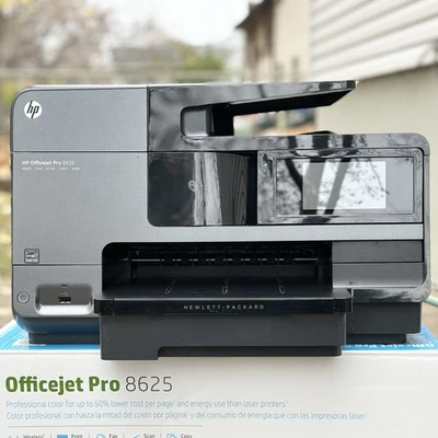 HP Officejet Pro 8625 All-In-One Inkjet Printer & (1) Black Ink - Fully Working - Image 1 of 4