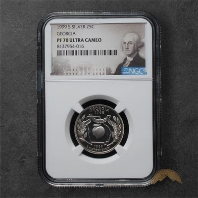 1999-S Proof Silver Georgia State Quarter 25C - NGC PF70 UCAM - San Fransisco - Image 1 of 2