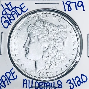 1879 MORGAN SILBER-DOLLAR AUTHENTISCHE HOHE QUALITÄT US-PRÄGEANSTALT MÜNZE KOSTENLOSER VERSAND 3120 - Bild 1 von 3