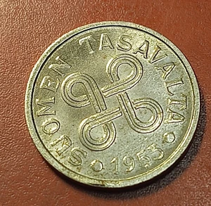 * Finlandia * 5 marchi * 1953 - ferro * condizione 1 + * molto RARO ** - Imagen 1 de 2