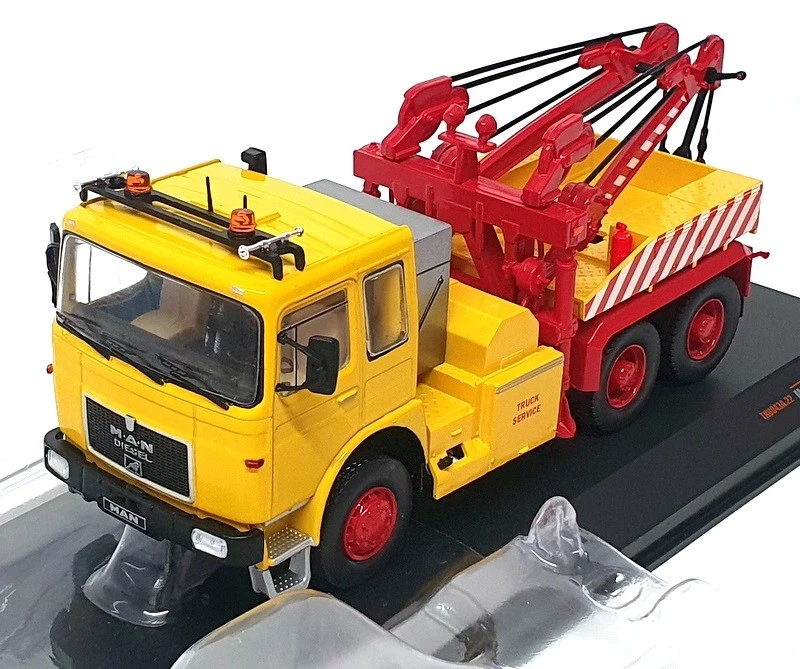 Ixo 1/43 Scale TRU043A - MAN F8 26.281 Breakdown Truck - Yellow/Red — 第 1/4 张图片