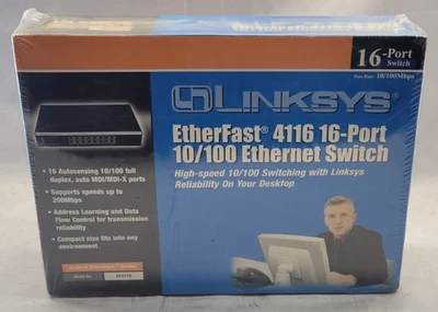 NUEVO - Conmutador EtherFast 4116 16 puertos 10/100 Ethernet - SELLADO DE FÁBRICA Foto 1 de 4