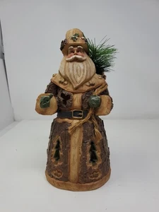 Vintage Holz geschnitzte Weihnachtsmann Figur 10,5" Illuminary - Bild 1 von 5