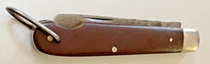 Vtg KLEIN & SONS "Easy-Open" Folding Knife; Rope Sheep's-Foot; Composite Handles - Picture 1 of 4