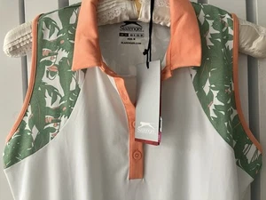 Slazenger shirt size 10-£40 new, tennis or golf /any sport, racer back, wicking - Picture 1 of 7