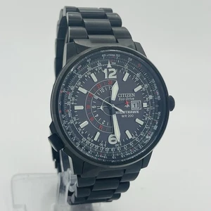 Orologio Citizen Nighthawk Pilot Uomo Eco-Drive 43mm 20ATM Acciaio BJ7005-59E - Foto 1 di 8