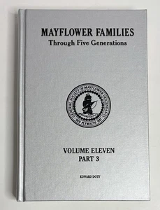 Mayflower Families Through Five Generations Volume Eleven 11 Part 3 Doty 2000 - Imagen 1 de 6