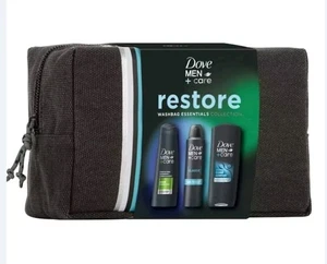 Dove Men+Care Restore Washbag Essentials Collection Gift Set For Him - New - Picture 1 of 2