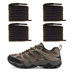 2 Paar Schnürsenkel für Merrell Round Laces Moab Wanderschuhe Schuhe Farbe Braun & Or... - Bild 1 von 9